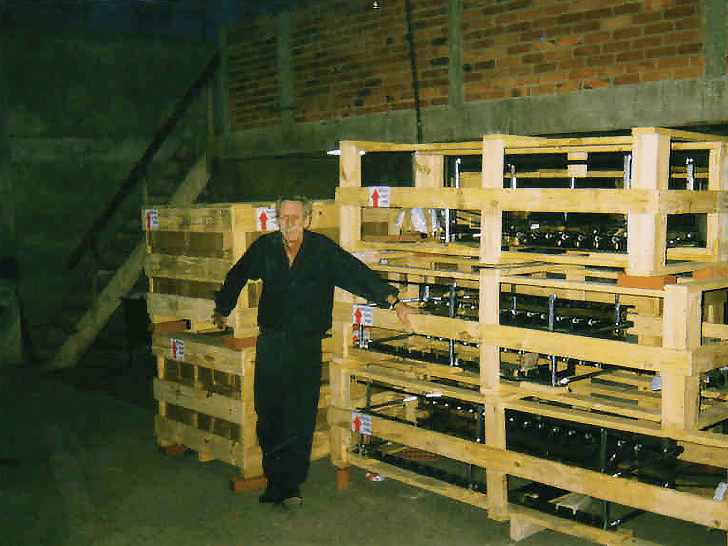 Our story picture of Scheer stock in warehouse from 1999